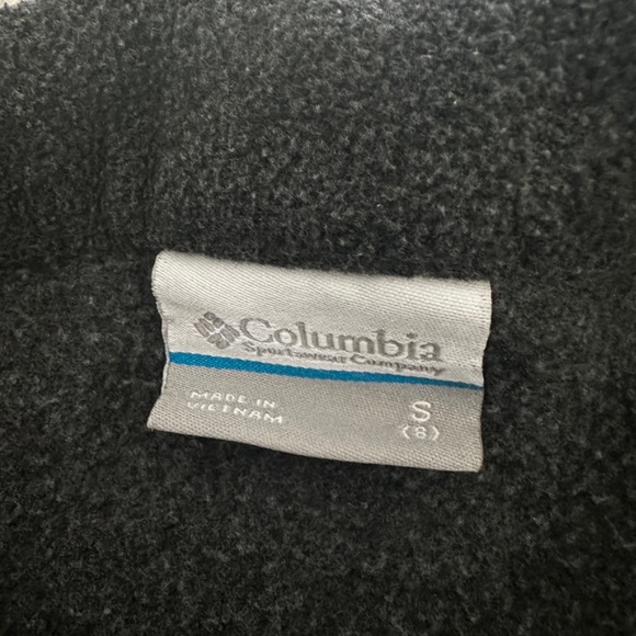 Boys Columbia Fleece Jacket - Gray size 8 - Picture 2 of 3